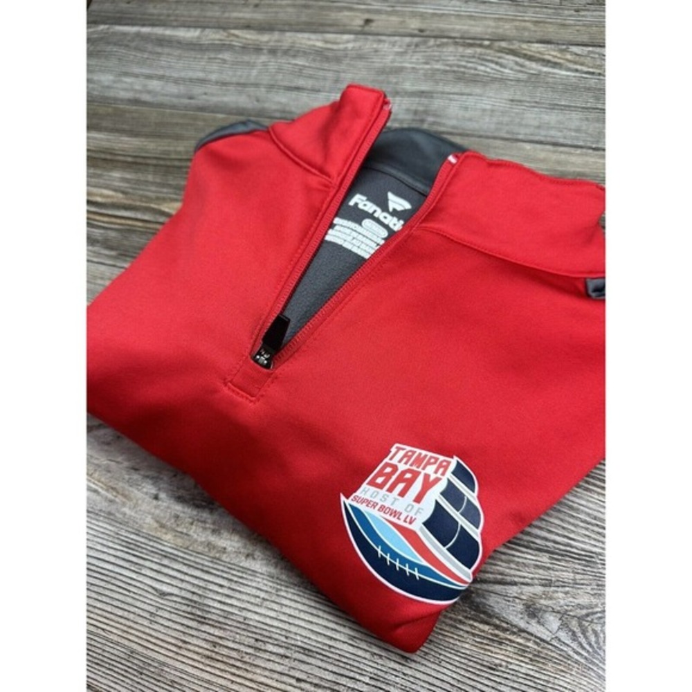 Fanatics Ambassador Pullover Tampa Bay Super Bowl LV Adult Medium Red‎ NFL Bucs - Picture 4 of 9